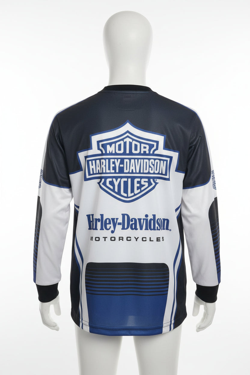 Maglia a maniche lunghe Harley-Davidson® Big Boys' B&S Logo Racer Performance Mesh