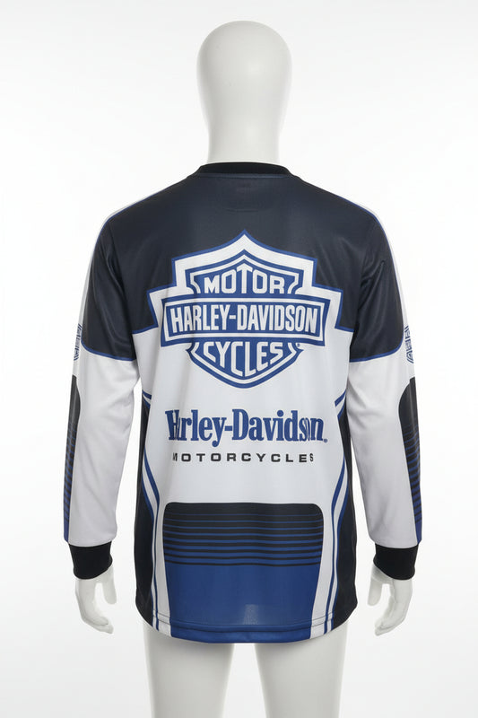 Maglia a maniche lunghe Harley-Davidson® Big Boys' B&S Logo Racer Performance Mesh