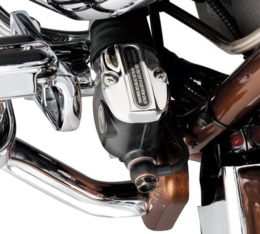 Copripompa freno posteriore cromato