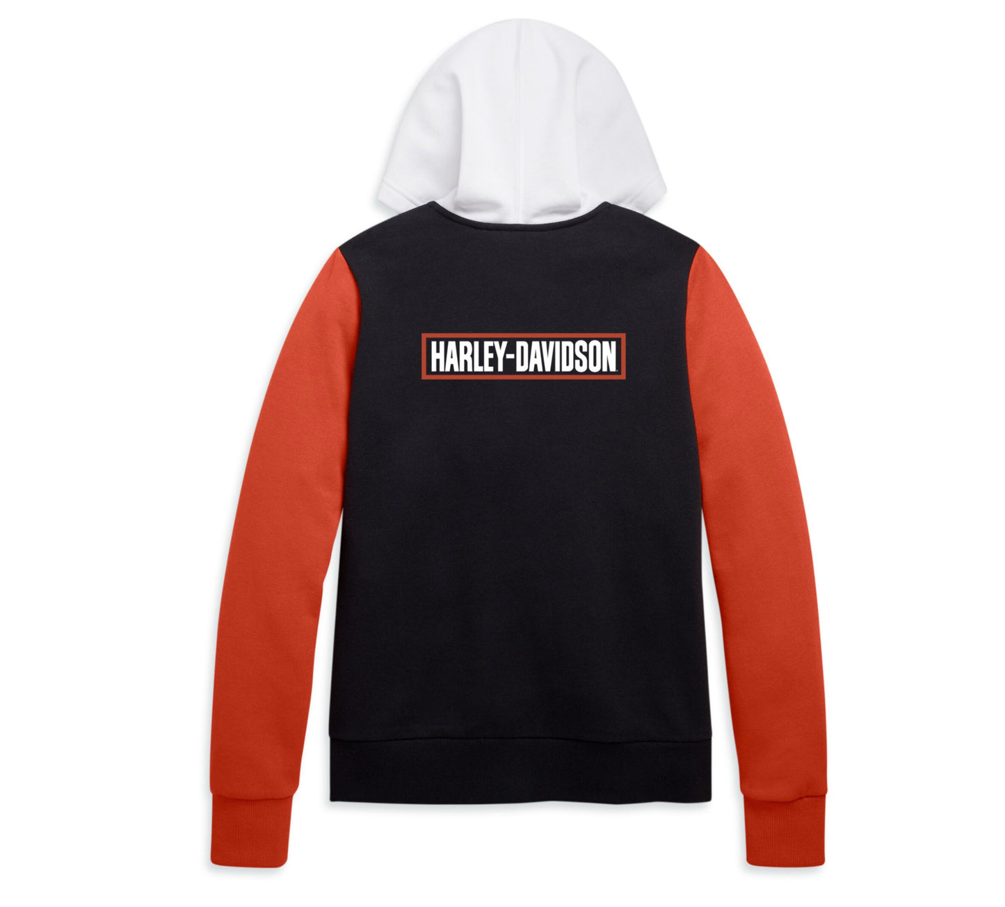 Felpa con cappuccio e zip Colorblok da donna