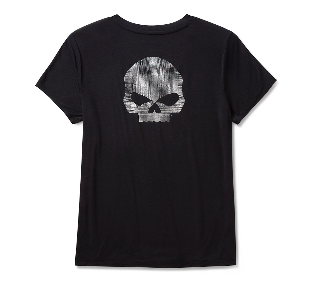 Maglia a V Willie G Skull Bling da donna - Harley Black