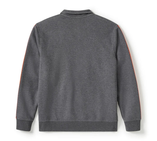 GIACCA SPORTIVA IN PILE ESSENTIAL CON CERNIERA - CHARCOAL GREY HEATHER