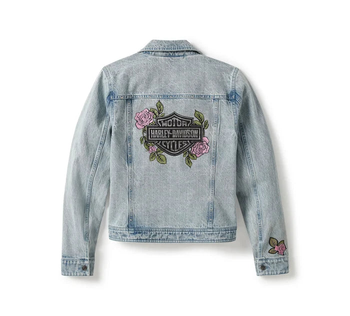 HARLEY DAVIDSON Giacca jeans Rose & Thorn Bling