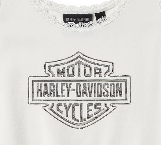 Canotta con pizzo Essential Bling - Cloud Dancer