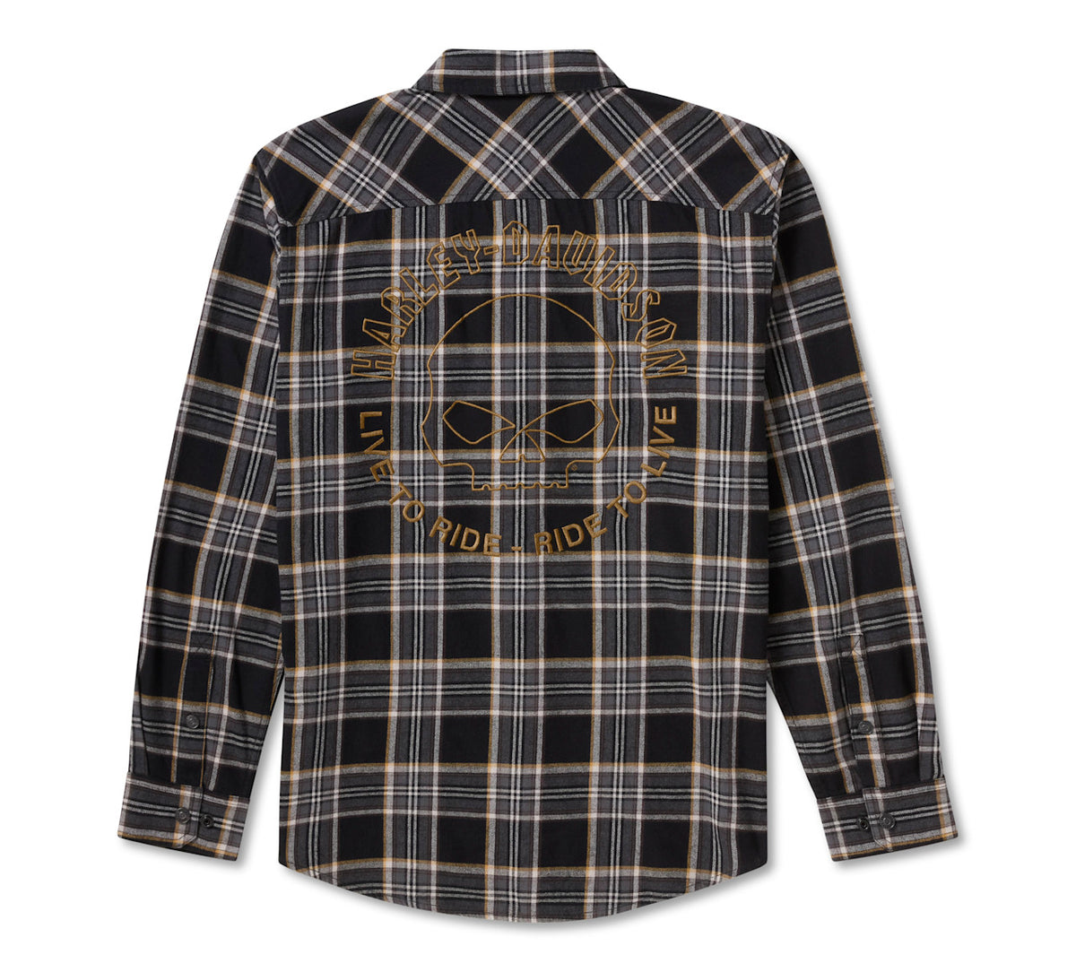 Camicia da uomo in flanella Willie G Dark Custom