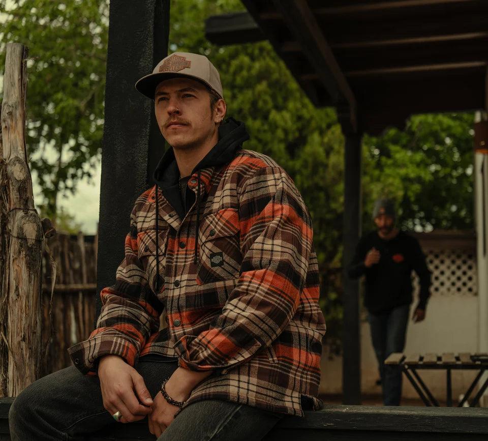 GIACCA CAMICIA CON CAPPUCCIO BAR & SHIELD