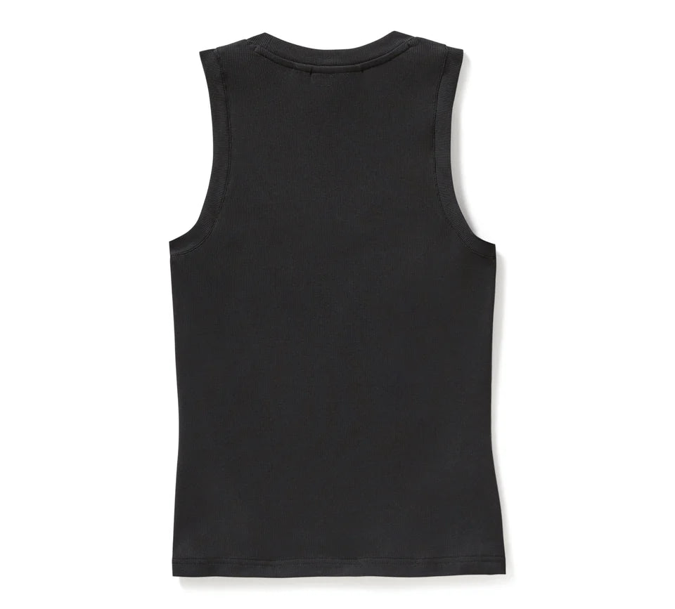 Canotta a coste Serpent Rose Bling - Harley Black