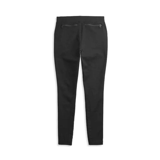 Leggings in maglia a righe con tasche da donna