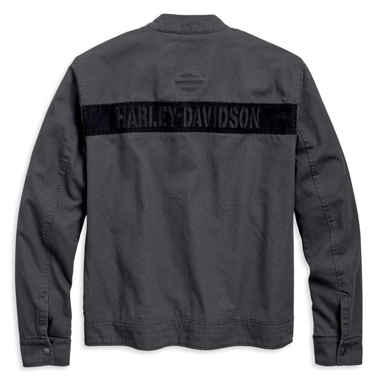 Giacca Harley-Davidson® casual in tela con cerniera a vista da uomo