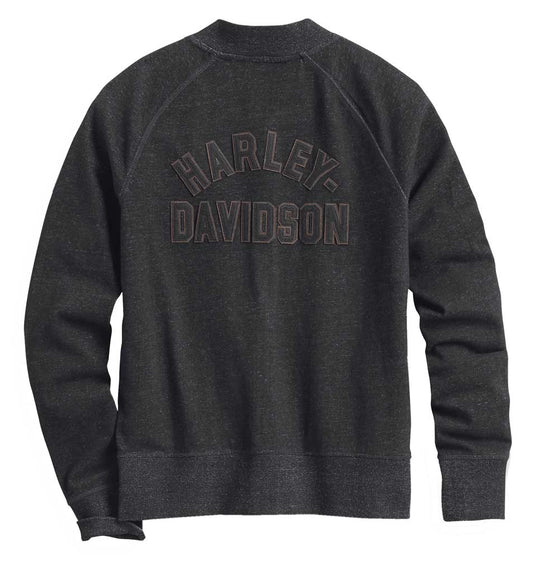 Cardigan vintage Harley-Davidson® con cerniera frontale da donna