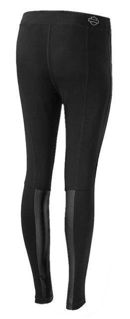 Leggings a vita media con dettagli in pelle Harley-Davidson® da donna