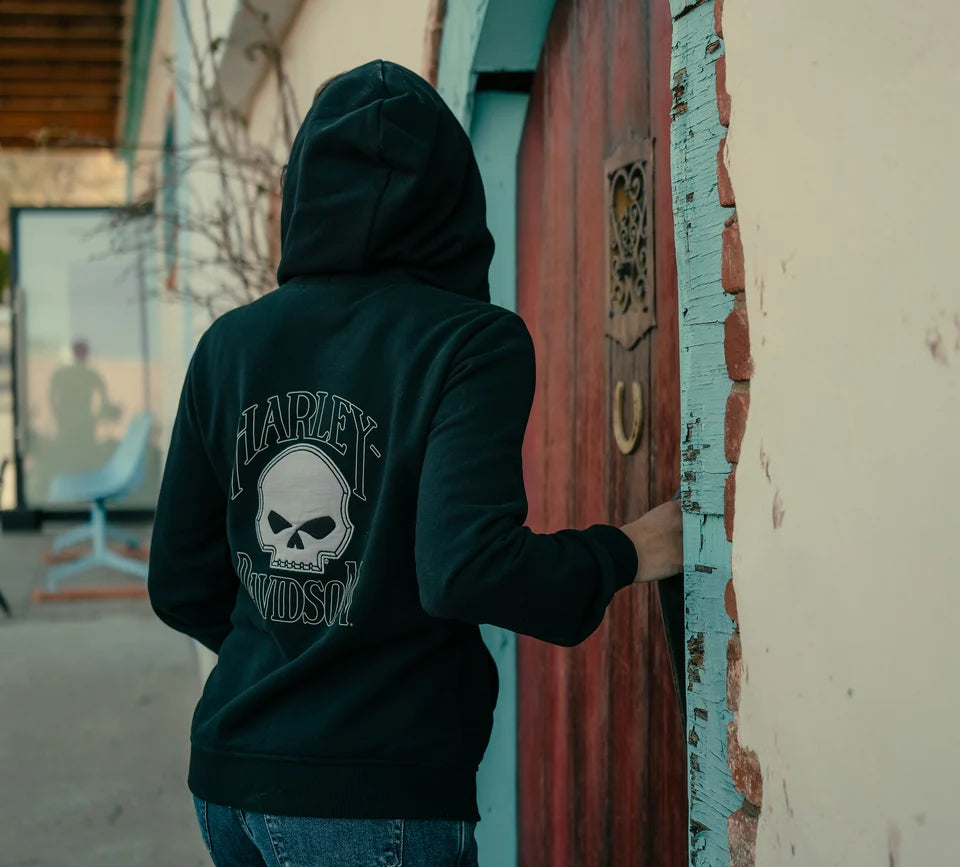FELPA CON CAPPUCCIO WILLIE G™ SKULL FULL ZIP