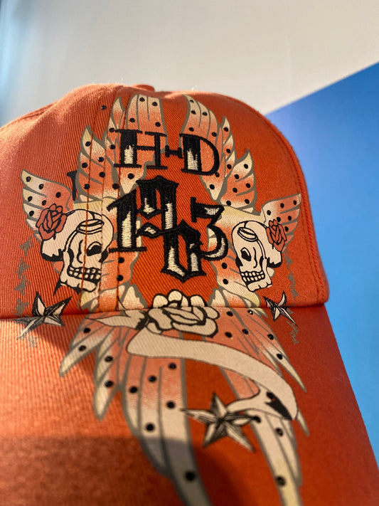 Cappellino Skull & Flower