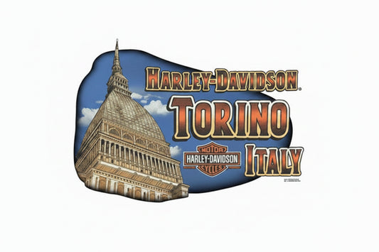 T-Shirt H-D TORINO Bar&Shield Black&White