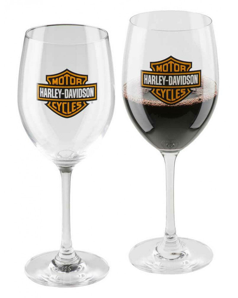 Set Bicchieri Harley-Davidson® Bar & Shield Wine Glass Se