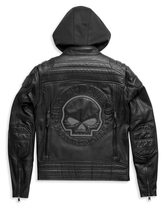 Giacca CE Harley-Davidson® Men's Auroral II 3-in-1 Leather Jacket Black