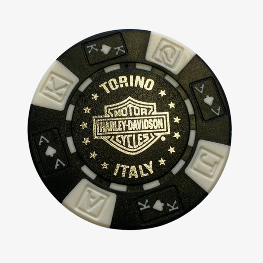 Poker Chips Harley-Davidson Torino - White & Black