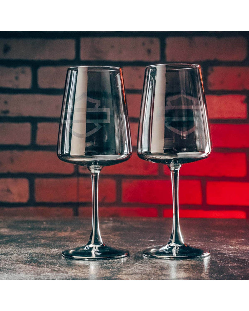 Set Bicchieri Harley-Davidson® Open B&S Smoke Grey Wine Glass Set