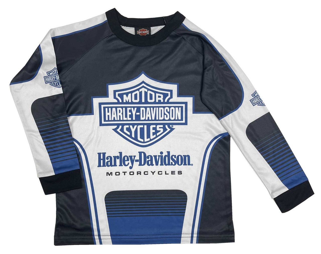Maglia a maniche lunghe Harley-Davidson® Big Boys' B&S Logo Racer Performance Mesh