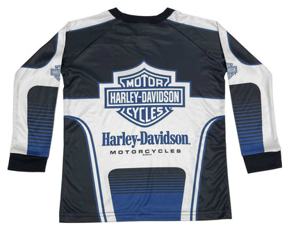 Maglia a maniche lunghe Harley-Davidson® Big Boys' B&S Logo Racer Performance Mesh