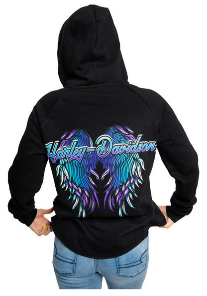Felpa con cappuccio H-D Torino Dragon Wings da donna