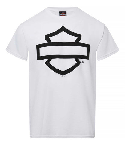 T-Shirt H-D TORINO Bar&Shield Black&White