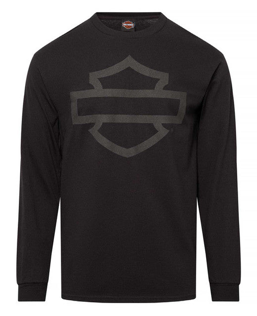 Maglia a maniche lunghe HD Bar&Shield Black