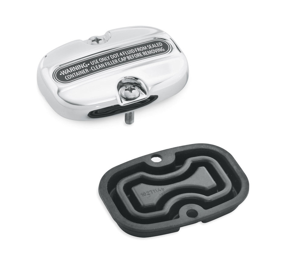 Copripompa freno posteriore cromato