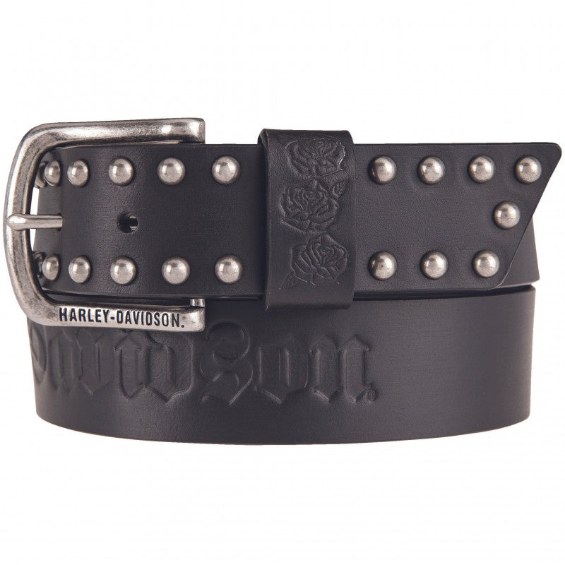 Cintura Harley-Davidson® con borchie Rockin' Rose