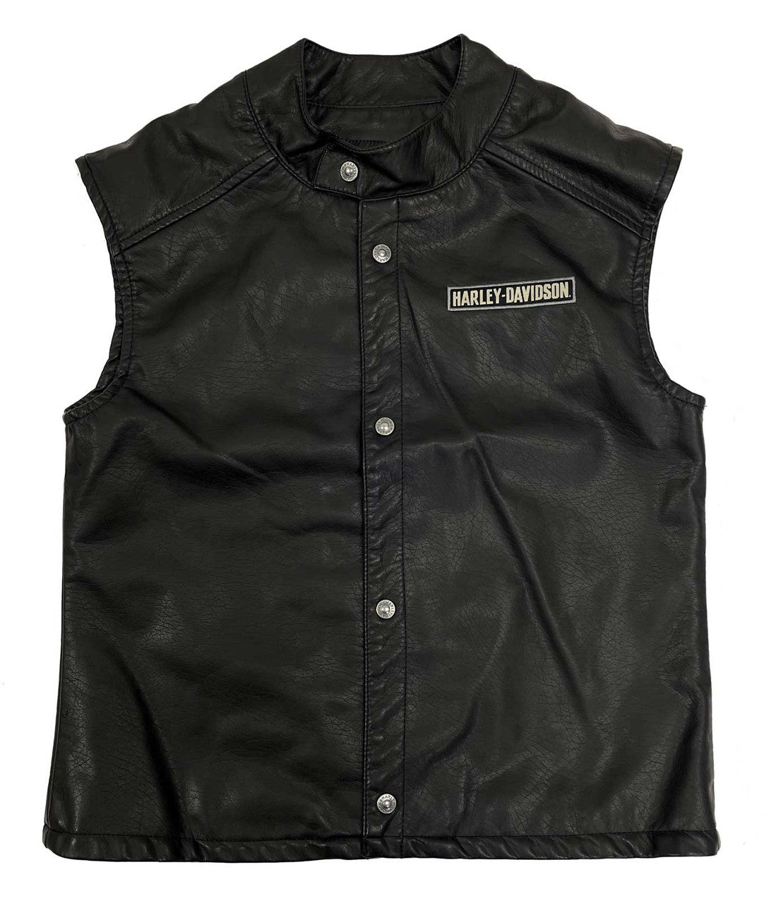 Gilet in similpelle con bottoni automatici e toppe ricamate Harley-Davidson®