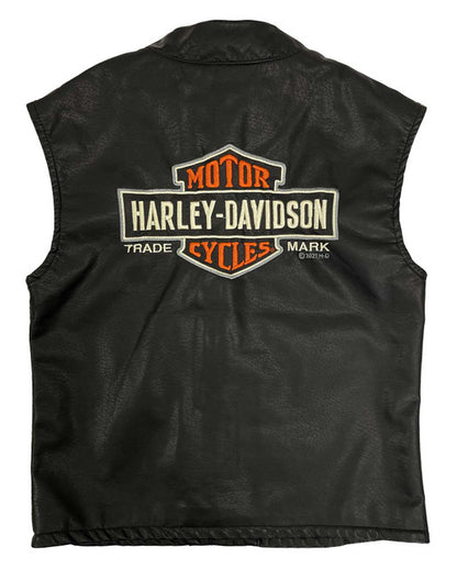 Gilet in similpelle con bottoni automatici e toppe ricamate Harley-Davidson®