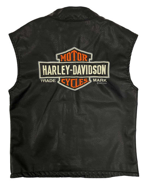 Gilet in similpelle con bottoni automatici e toppe ricamate Harley-Davidson®