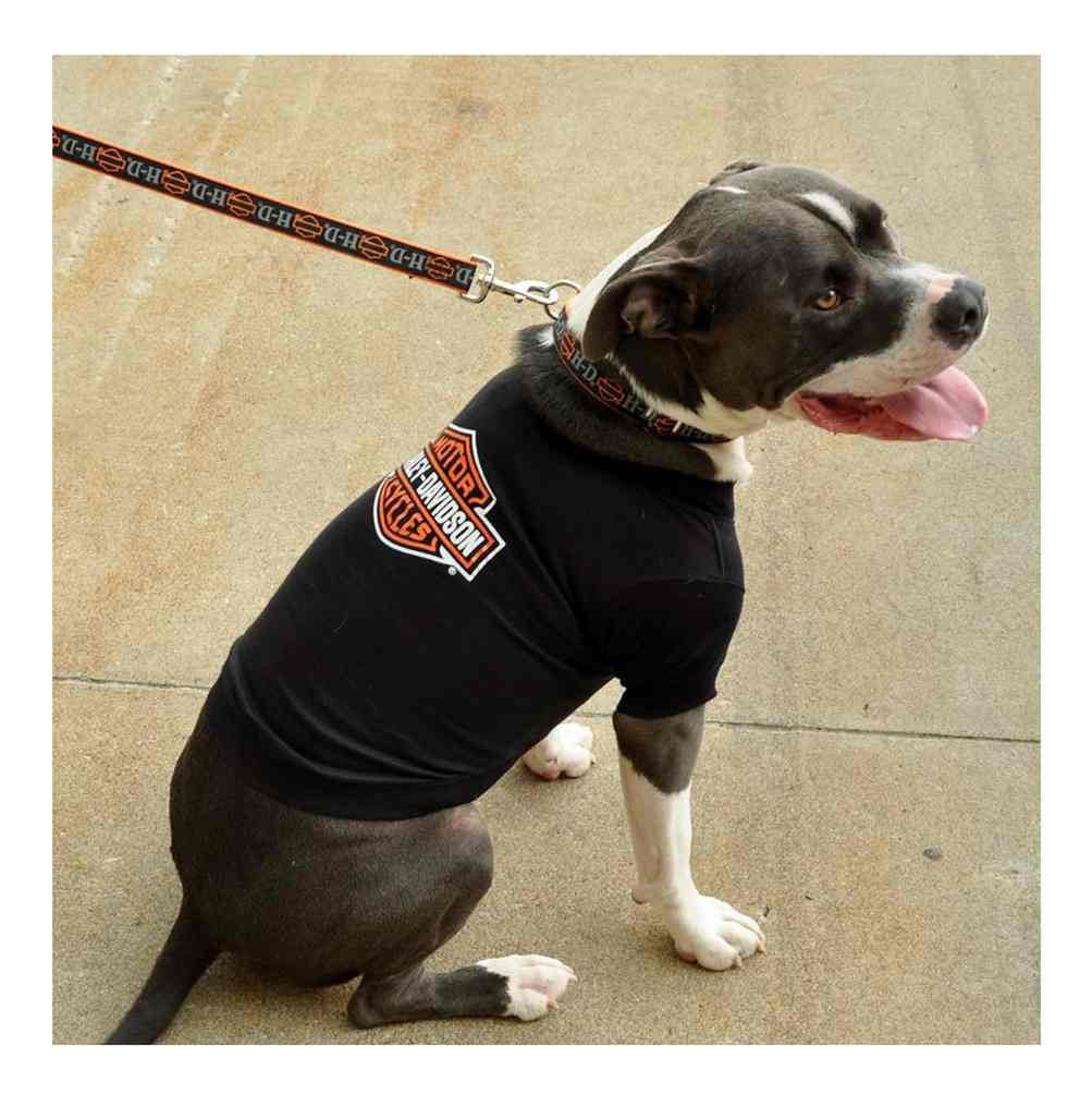 Harley-Davidson® Pet Dog Black T-Shirt w/ Bar & Shield on Back
