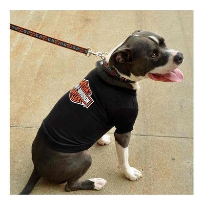 Harley-Davidson® Pet Dog Black T-Shirt w/ Bar & Shield on Back