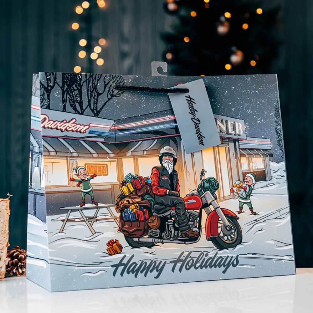 Borsa regalo Harley-Davidson® Babbo Natale Biker