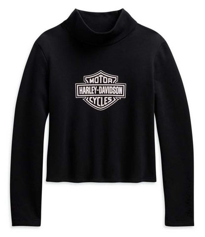 Maglione a collo alto con logo Bar & Shield