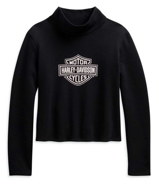 Maglione a collo alto con logo Bar & Shield