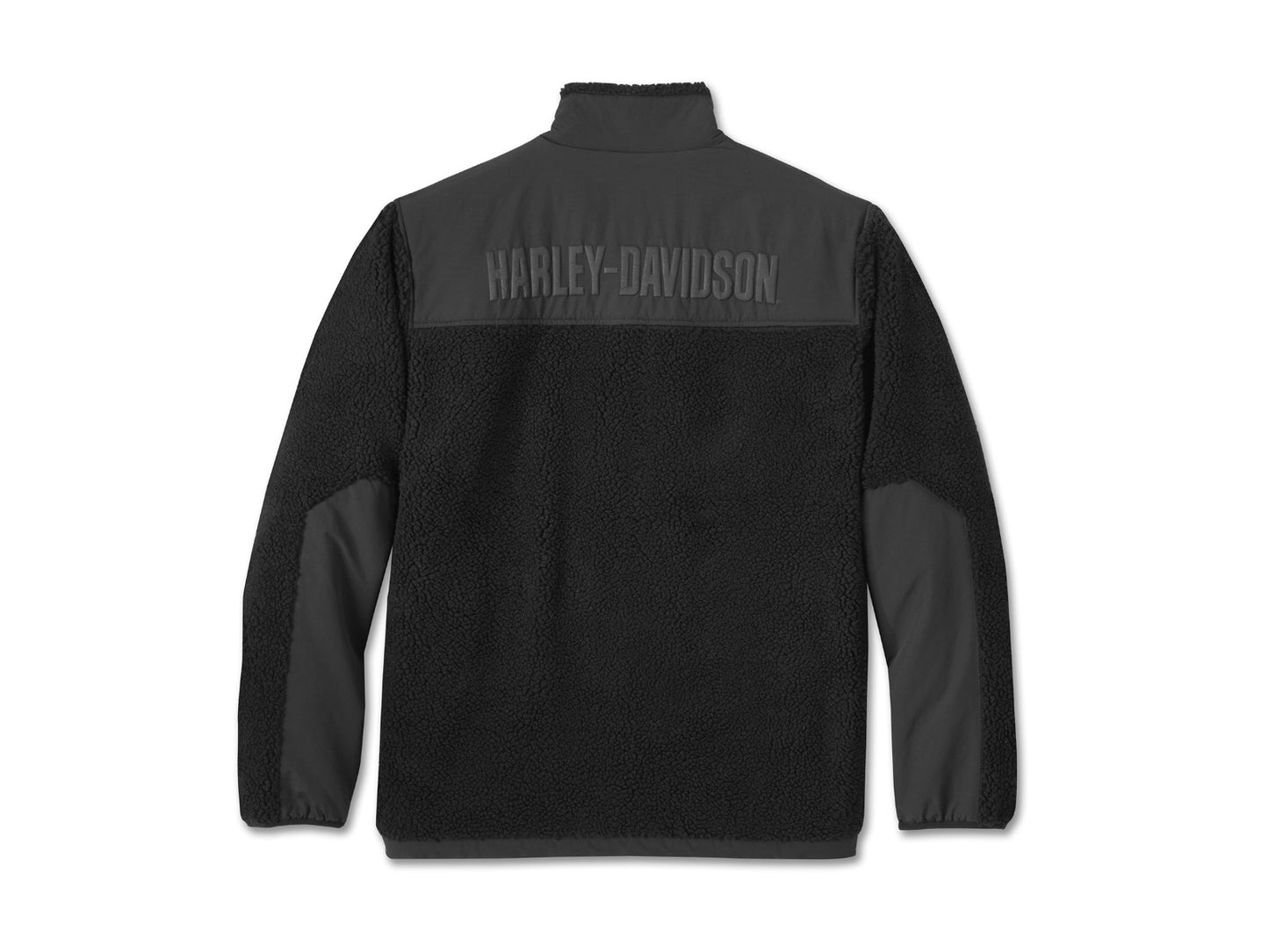 Giacca in maglione nero Sherpa Full Zip Harley