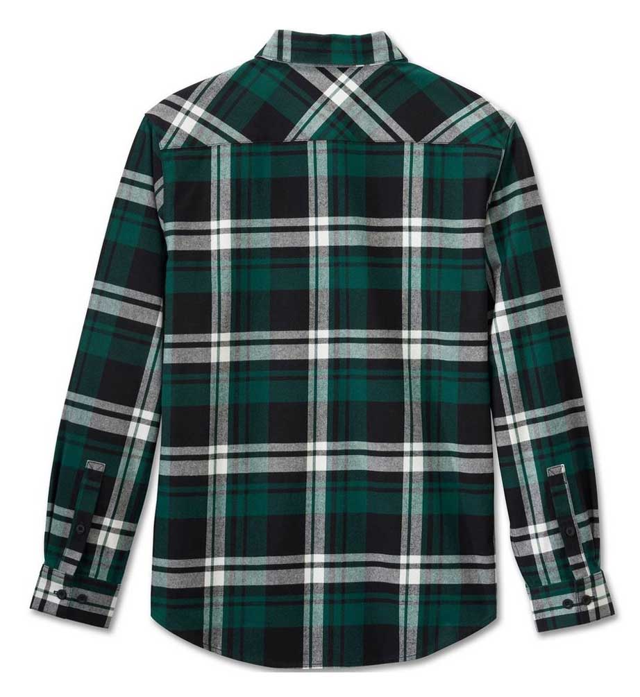 Camicia in flanella Bar & Shield Green Plaid