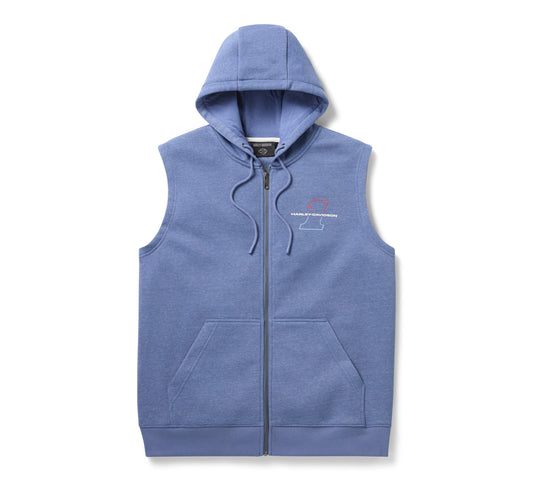 Felpa con cappuccio smanicata Liberty Eagle da uomo