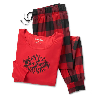 Set Pigiama da donna Harley-Davidson® Bar & Shield Tartan