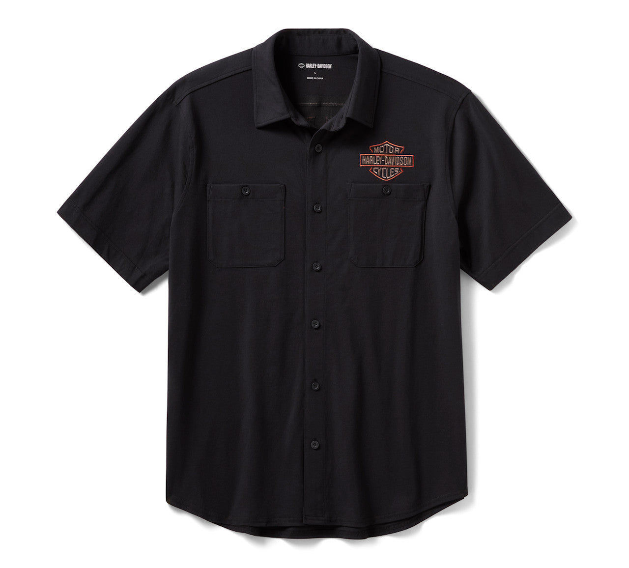 Camicia da uomo vintage in jersey con bottoni
