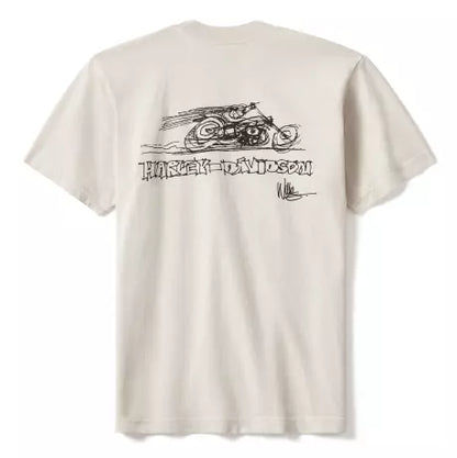 T-Shirt Harley-Davidson® Fast Willie off-white unisex