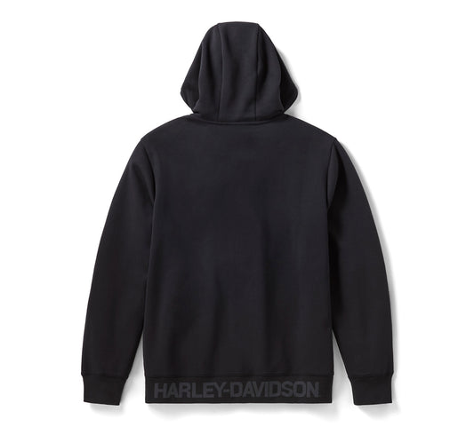 Felpa da uomo con cappuccio e zip H-D TECH