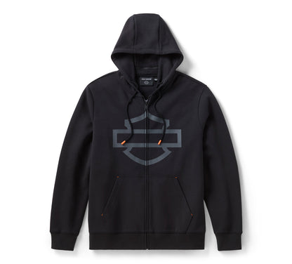 Felpa da uomo con cappuccio e zip H-D TECH