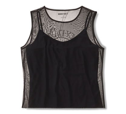 Top in rete Willie G Skull Bling da donna - Harley Black