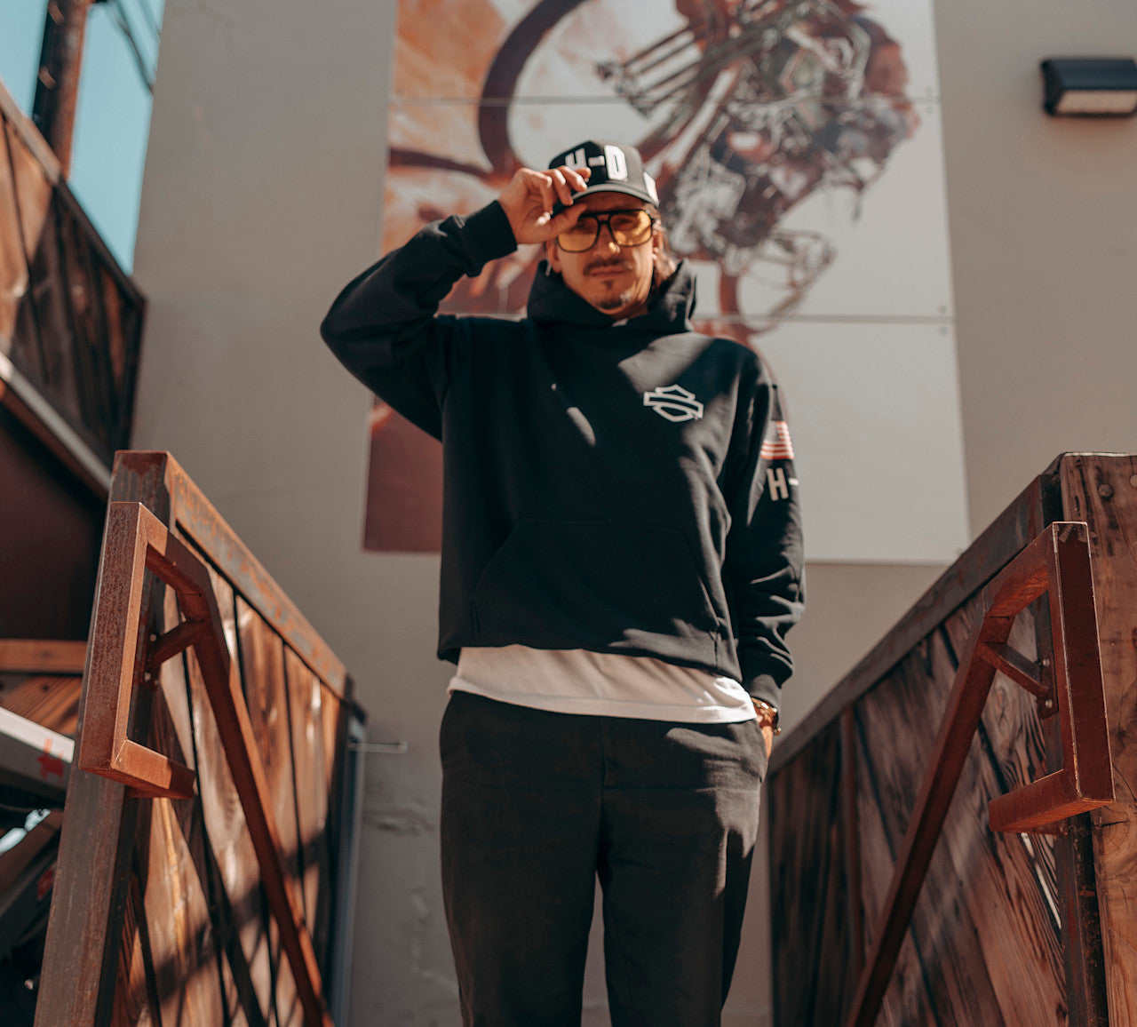 Berretto Trucker Factory Racing Team - Harley Black.