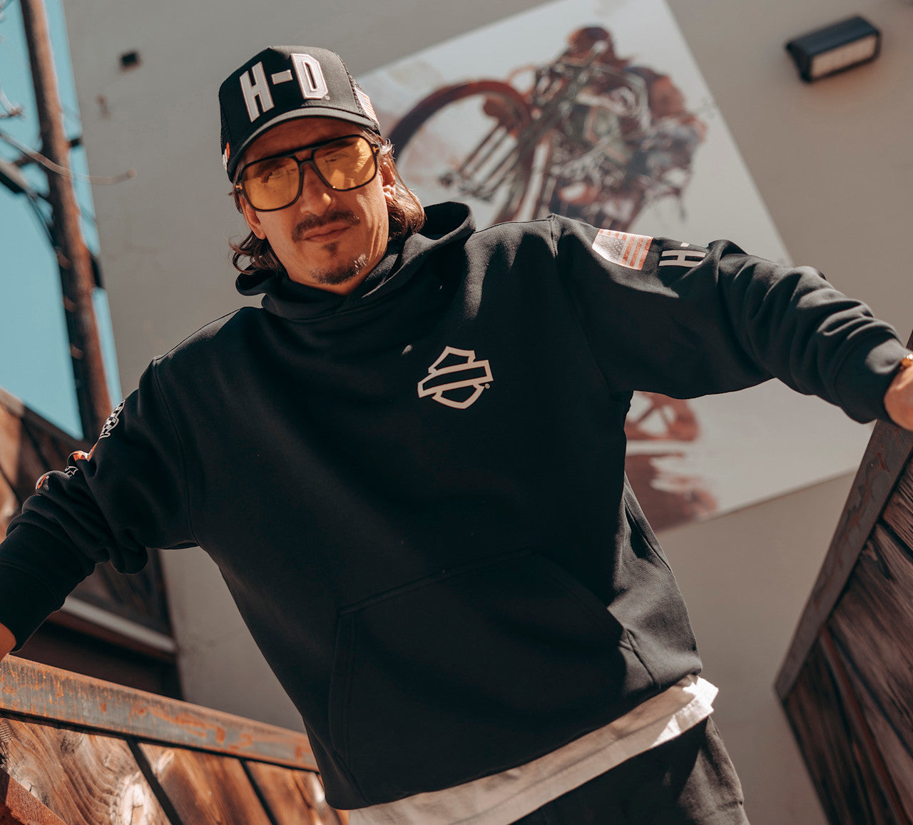 Berretto Trucker Factory Racing Team - Harley Black.