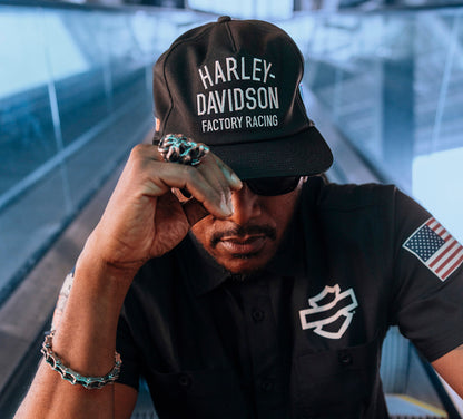 Cappello da baseball Factory Racing Twill - Harley Black