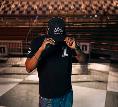 Cappello da baseball Factory Racing Twill - Harley Black